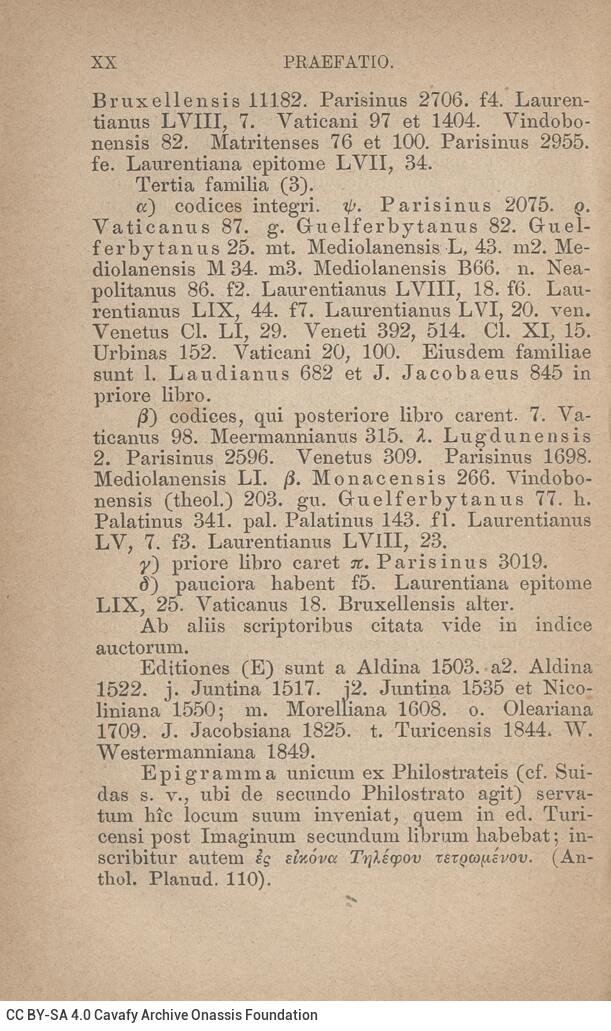 17,5 x 11,5 εκ. 2 σ. χ.α. + LII σ. + 551 σ. + 3 σ. χ.α., όπου στο φ. 1 κτητορική σφραγίδα 